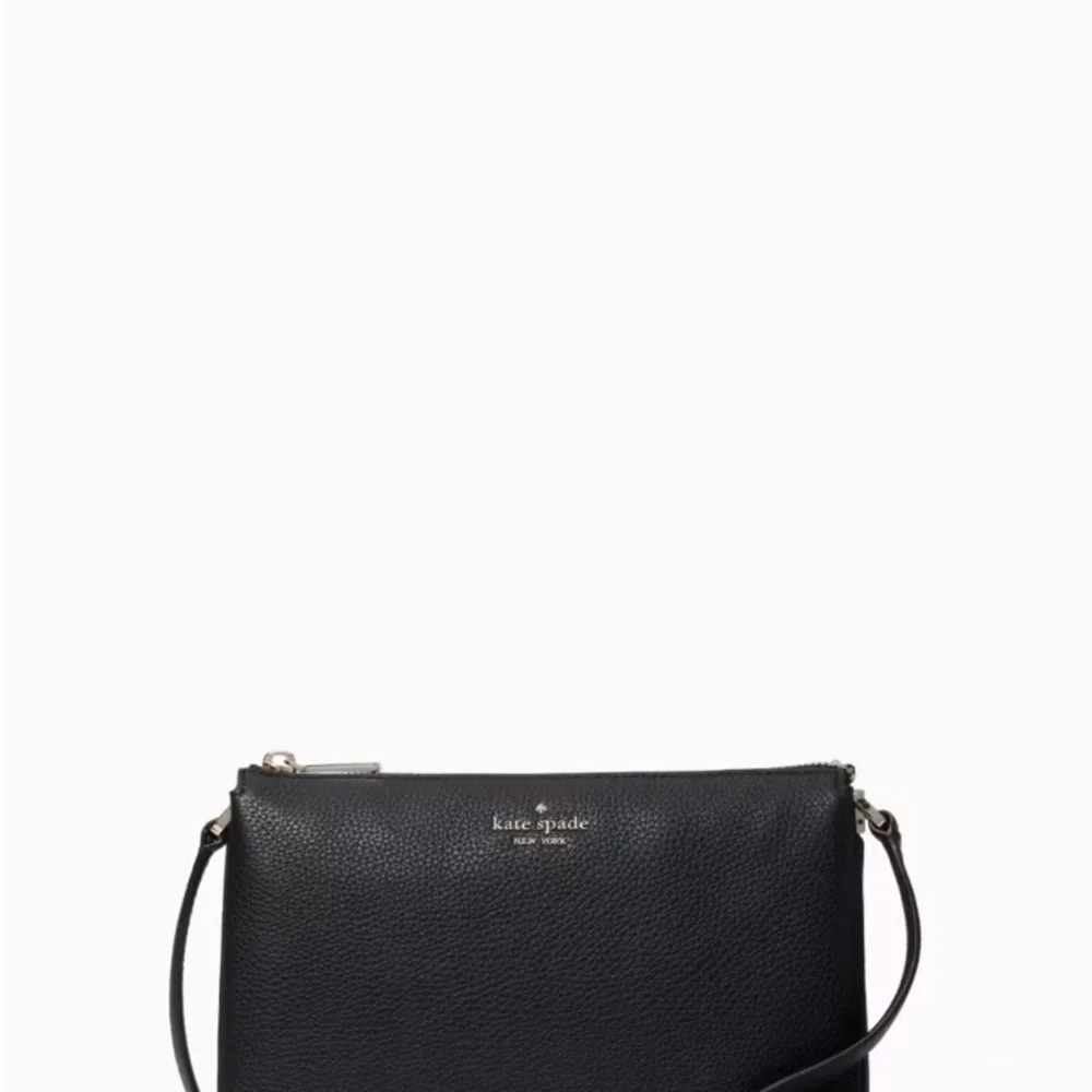 Kate Spade Black Leila Crossbody Bag Sleek Minimalist Design